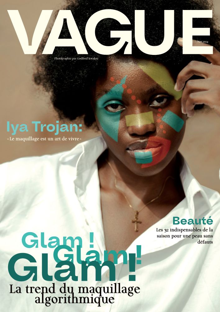 A mockup cover of a fashion magazine based on a photography from Godfred Kwakye.