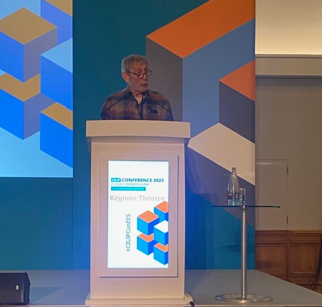 Michael Rosen on stage