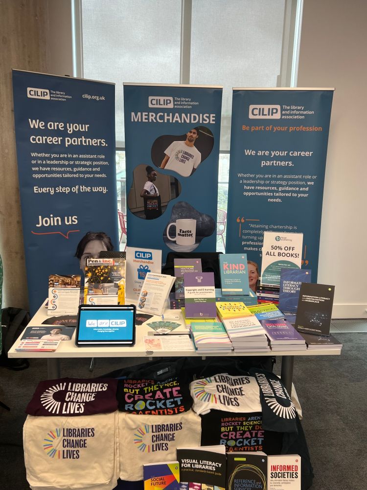photo of CILIP exhibition stand