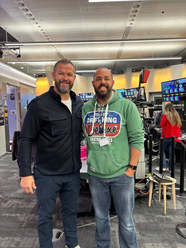 British and Irish Lions head coach Andy Farrell at the BBC office in Salford