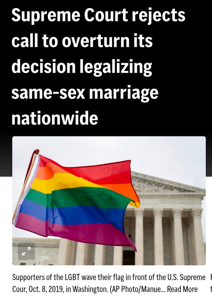 Supreme Court rejects call to overturn its decision legalizing same-sex marriage nationwide