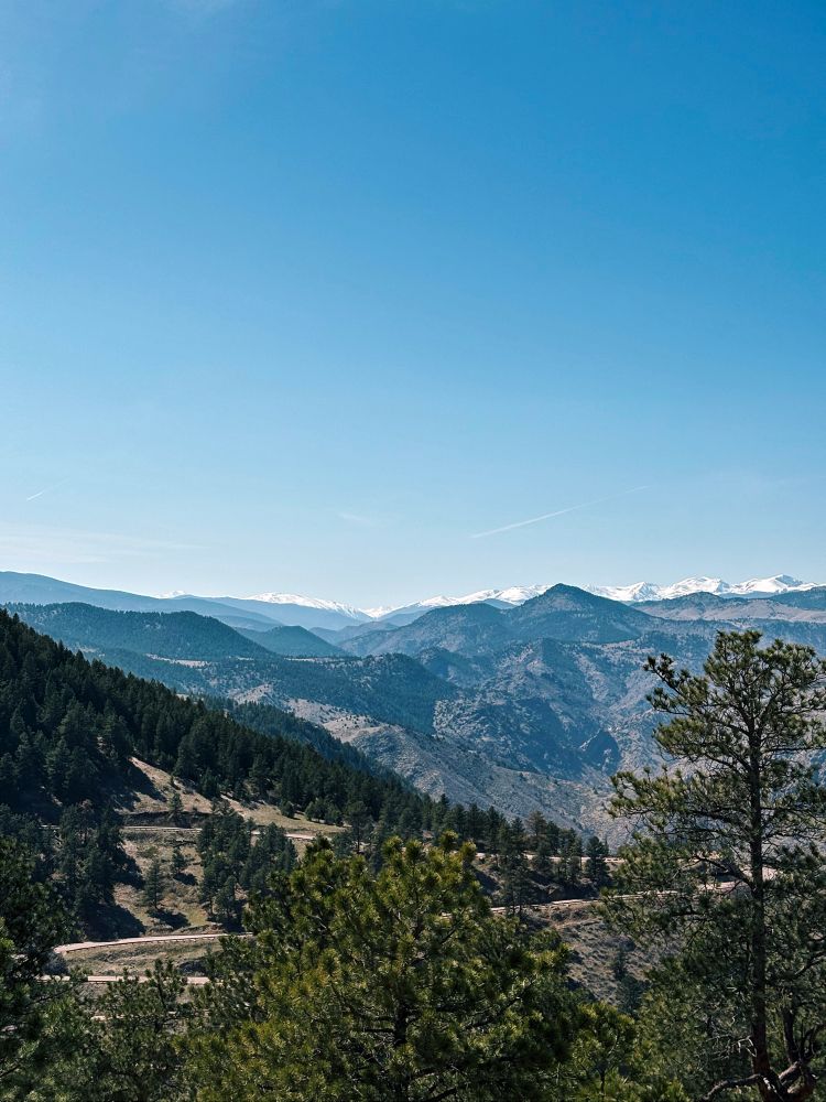 Rocky Mountains from Lookout Mountain