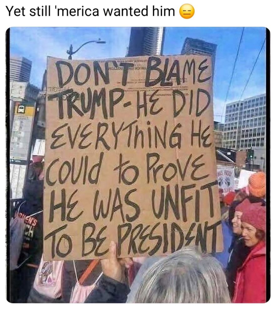 Sign against Trump