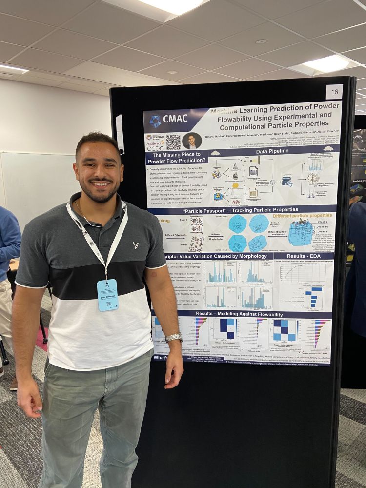 Omar with his poster.