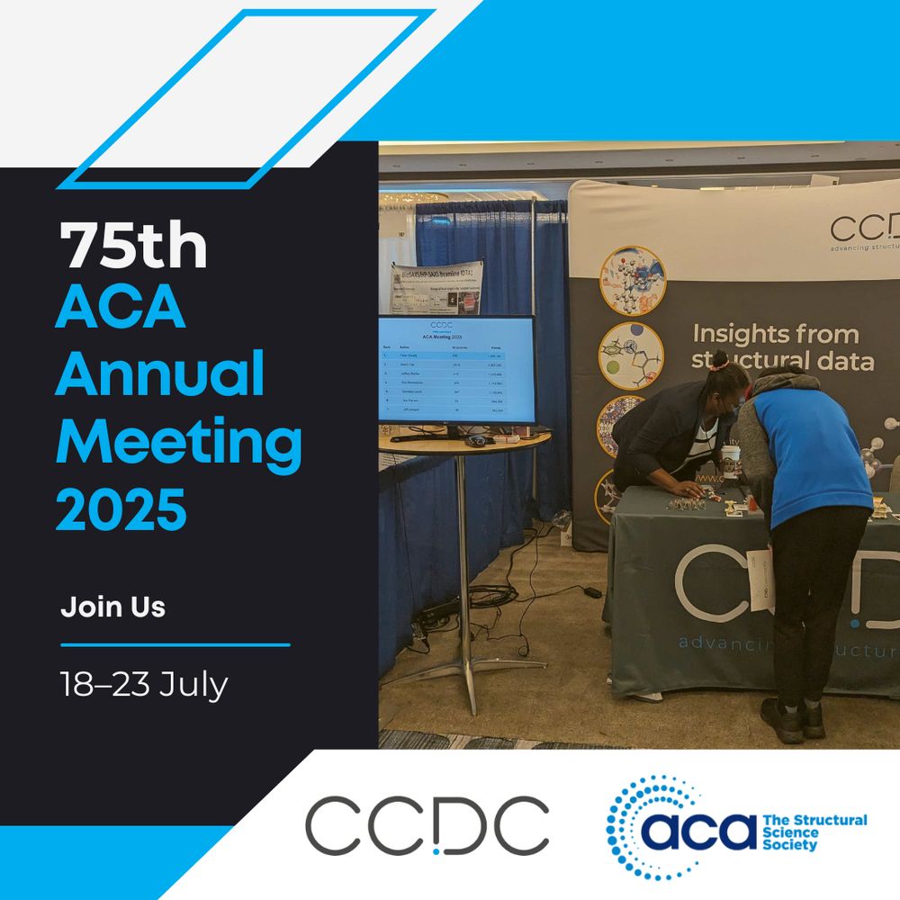 Promotional graphic with a photo of a CCDC booth set up at a previous meeting.