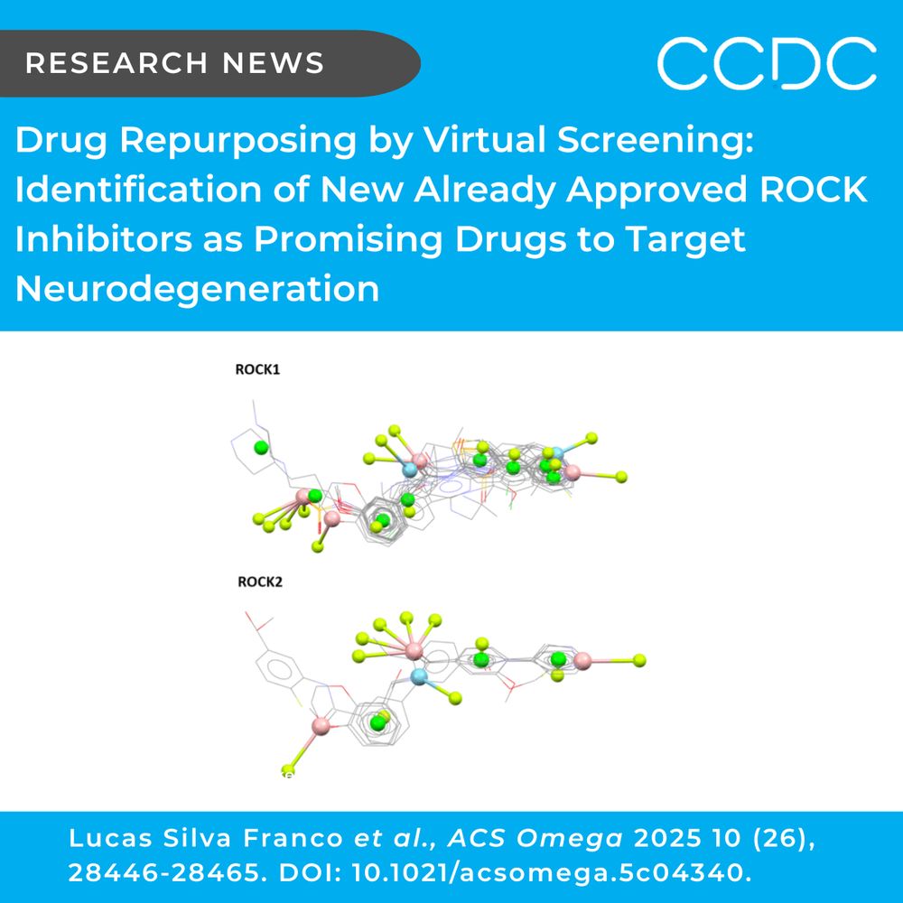 ACS Publications paper: Drug Repurposing by Virtual Screening: Identification of New Already Approved ROCK Inhibitors as Promising Drugs to Target Neurodegeneration.