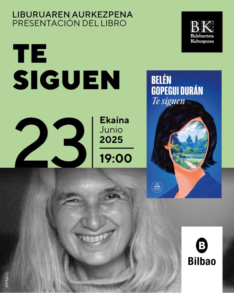 la autora estará en Bilbao el 23 de Junio 