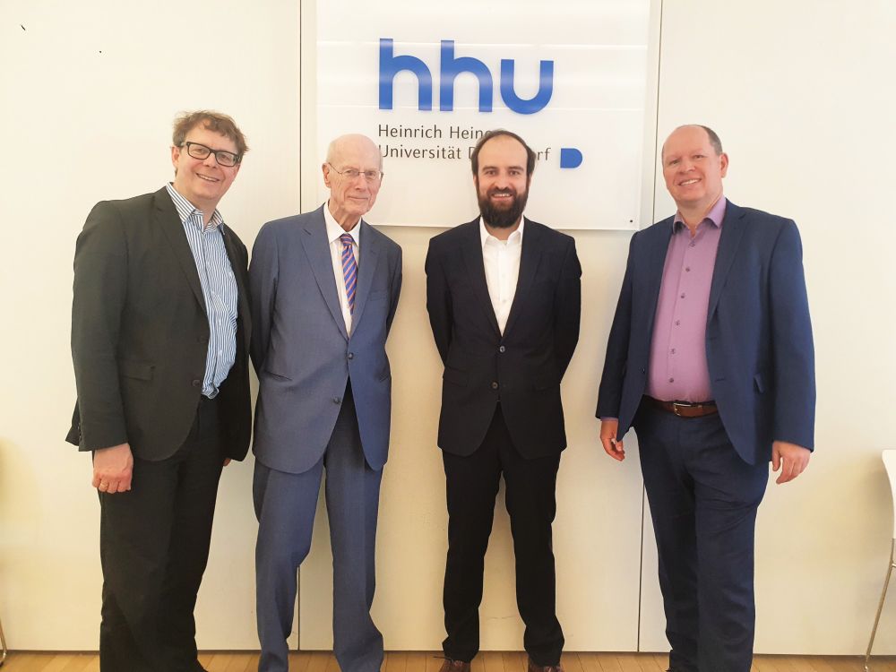 v. l. n. r.: Justus Haucap, Hartmut Haubrich, Reinhold Kesler, Stefan Süß
