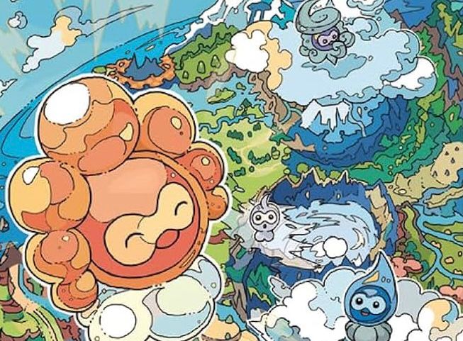 Art of Sunny, Rainy, Snowy, and Normal Castform from Pokemon