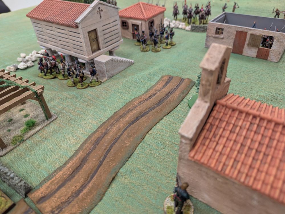 Fierce fighting in the village 