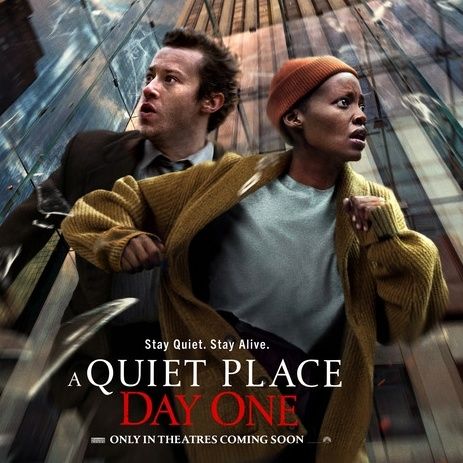 A quiet place day one poster.
