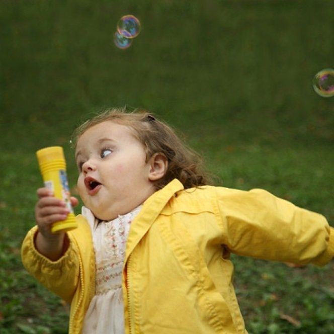 Girl running meme