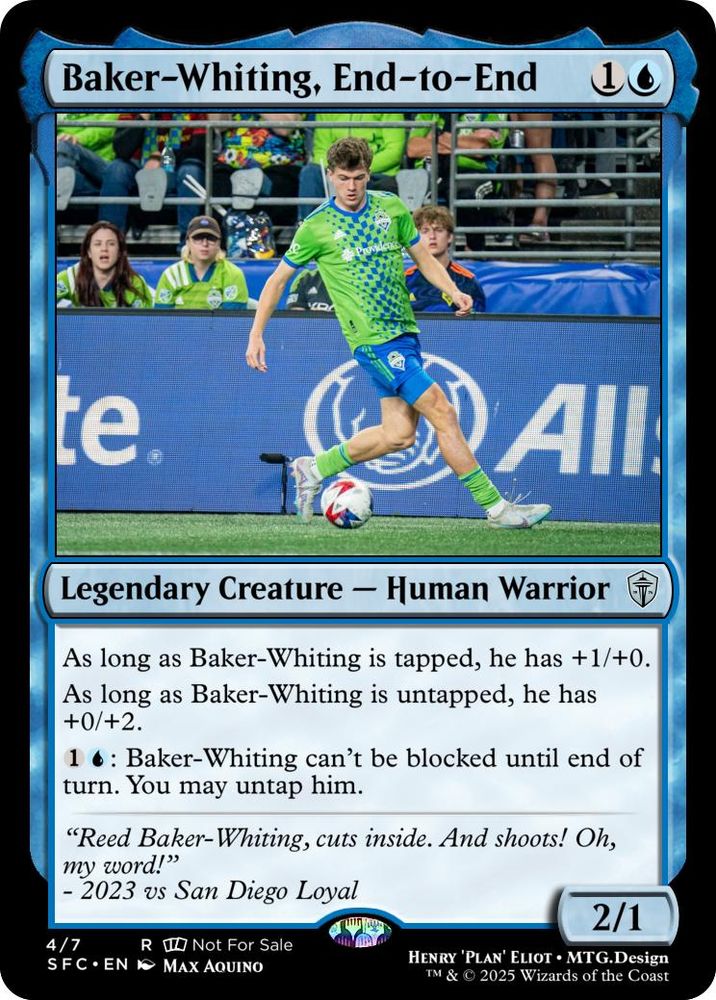 Reed Baker-Whiting as a 2-1 Blue Warrior