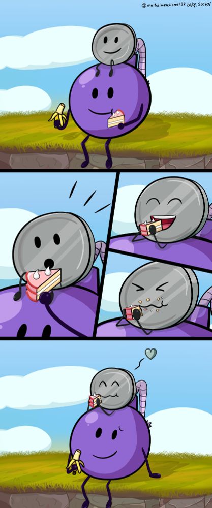 Alternate: Features Bomby in being purple.