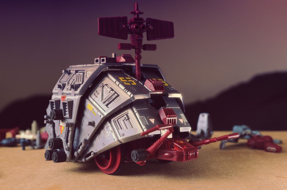 Photo of the zoid "red scavenger" aka Gustav.