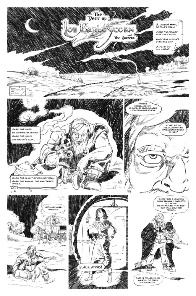 A page of a comic that introduces the two main characters.