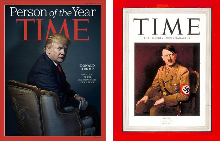 Time person of the year 2024 Donald Trump.
Time man of the year 1938 Adolf Hitler.