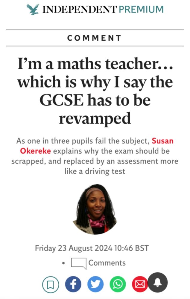 The Maths GCSE Needs a Revamp – The Independent Article