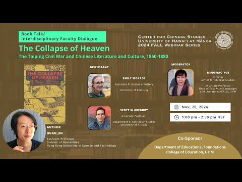 Booktalk - The Collapse of HeavenThe Taiping Civil War and Chinese Literature and Culture, 1850-1880