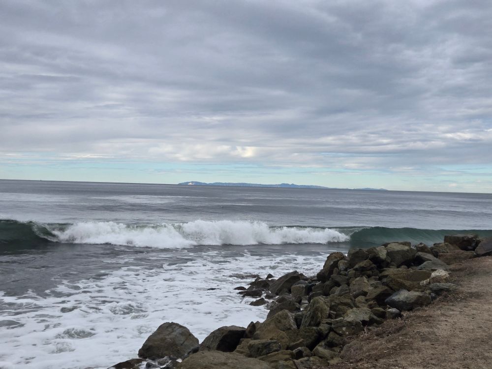 A photo from salt Creek beach in Dana Point looking toward Santa Catalina Island, California