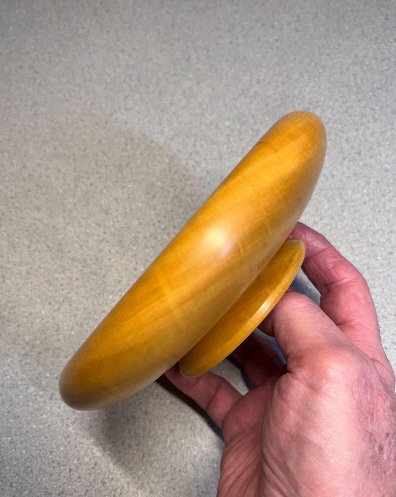 Yellow Heart bowl side view