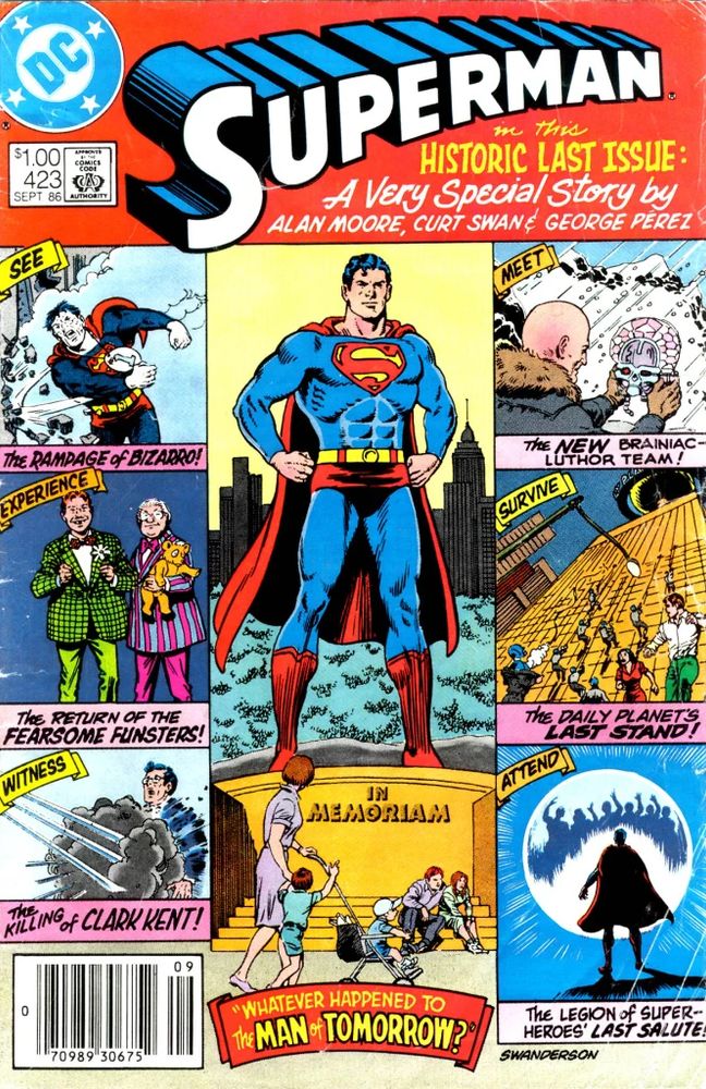 Tom Brevoort's copy of the historic Superman #423.

https://tombrevoort.com/2025/10/04/perfect-game-superman-423/