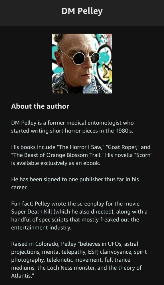 Author DM Pelley.
