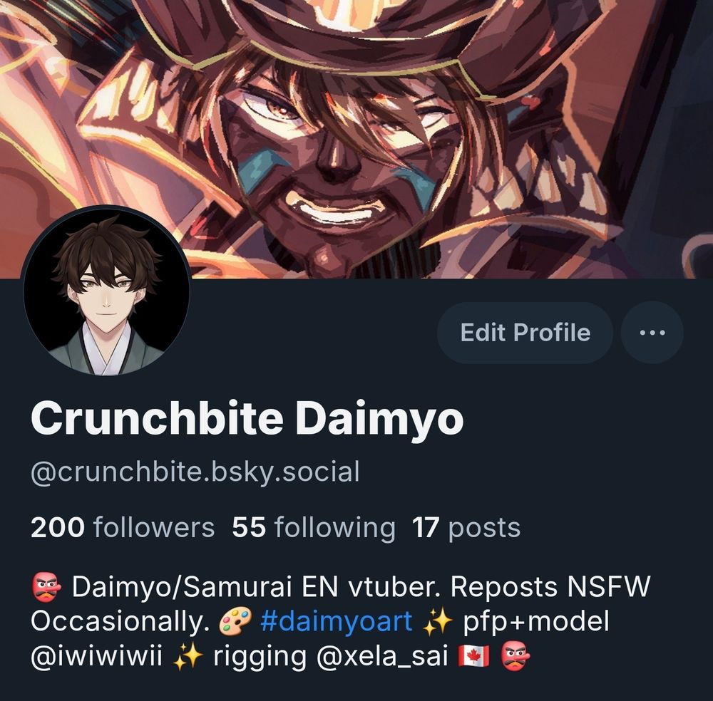 Crunchbite Daimyo profile at 200 followers