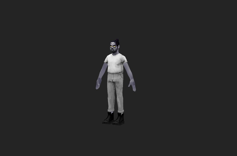 paint textured 3d model npr