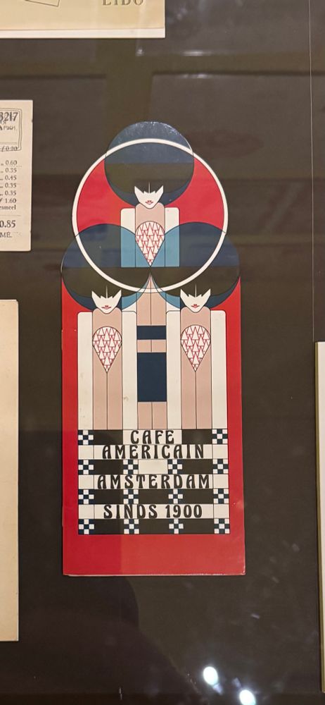 menu from Cafe Americain from 1900