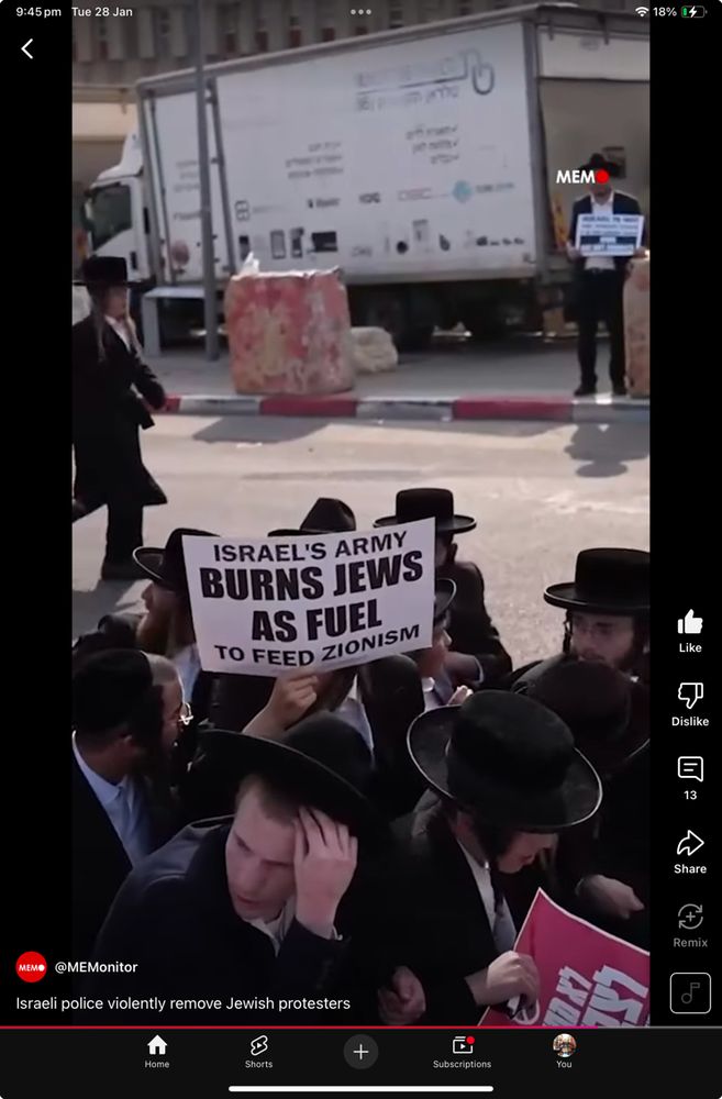 Orthodox Jewish protest against Zionism.