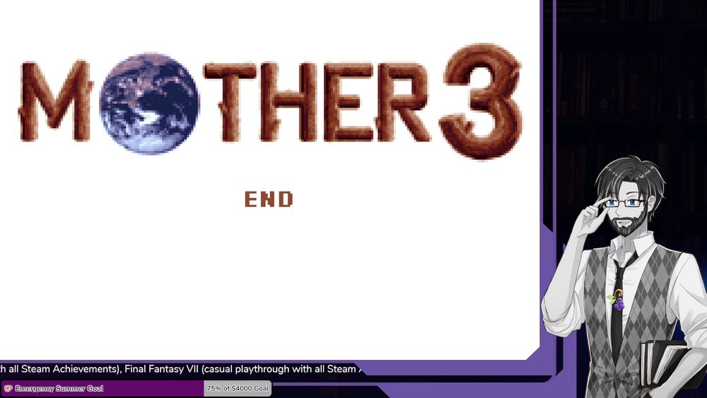 Ending screen of Mother 3.
