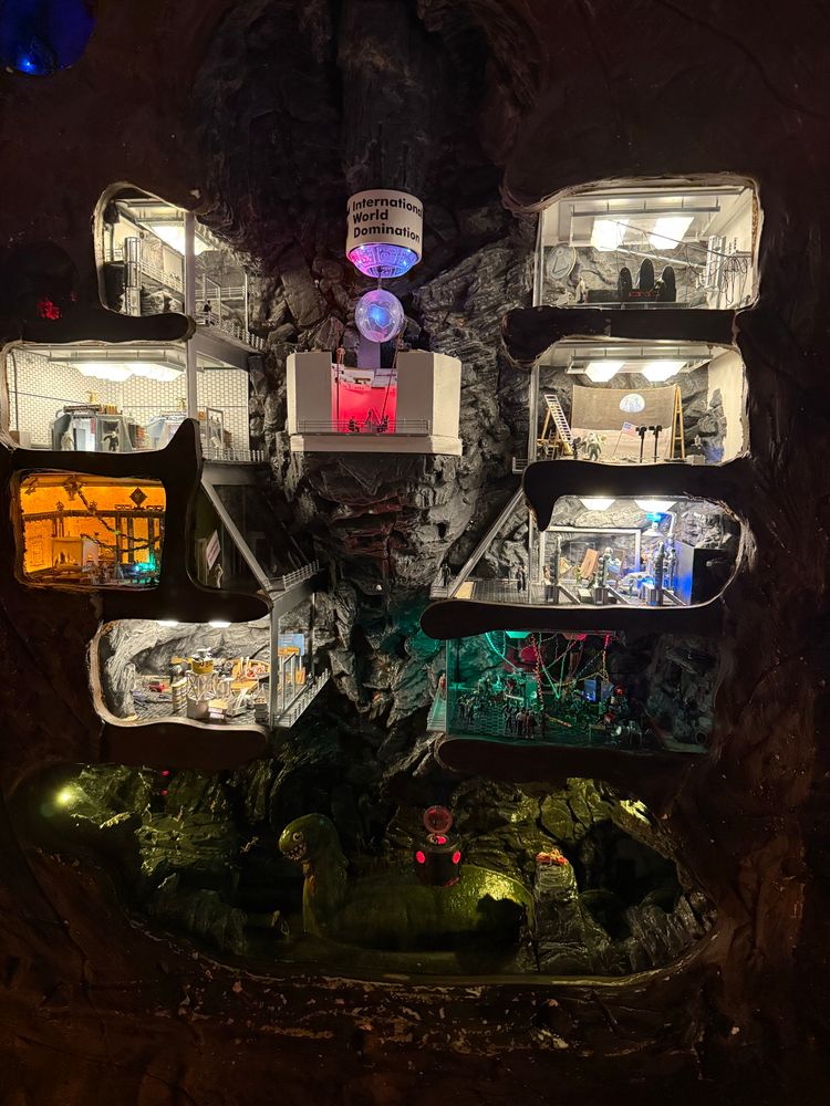 Insanely detailed super villain lair in Miniatur Wunderland, Hamburg Germany