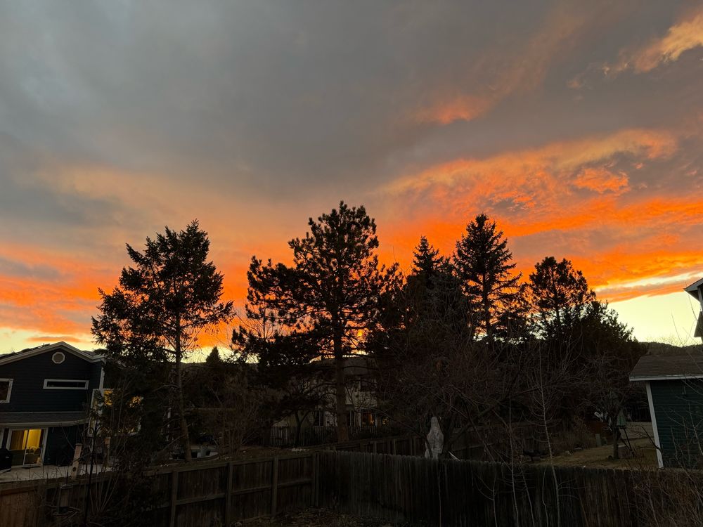 Sunset from north Boulder