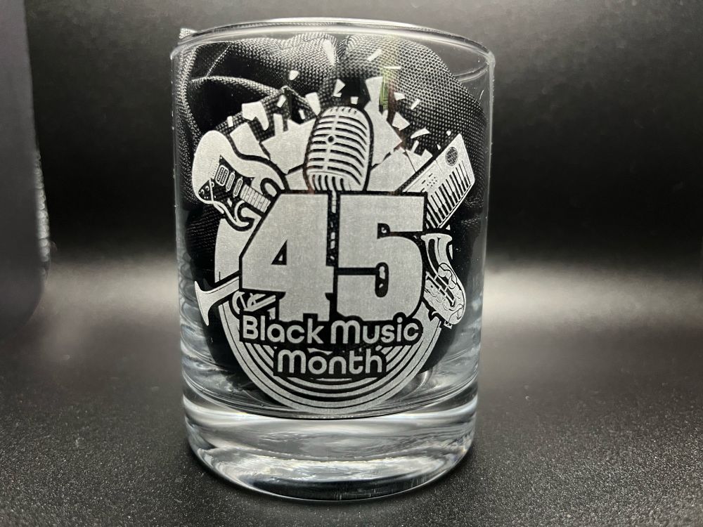 Engraved glass - Black Music Month at NMAAM