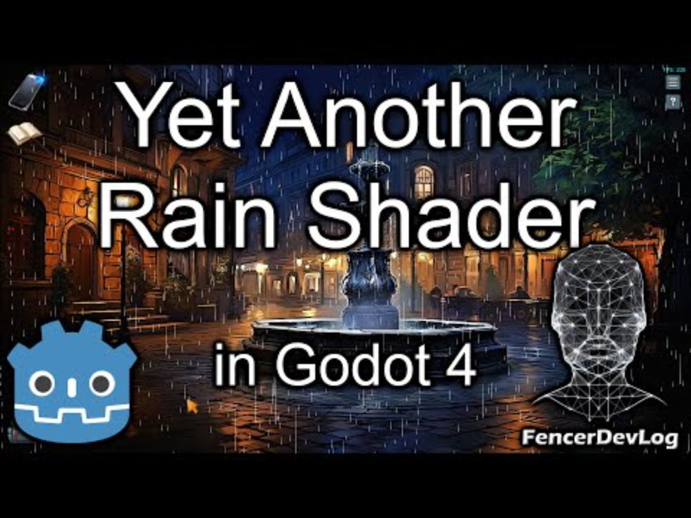 Godot 4: Yet another rain shader (tutorial)