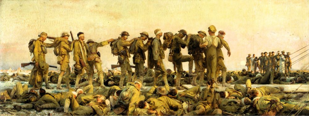 Painting depicted gassed WWI soldiers
