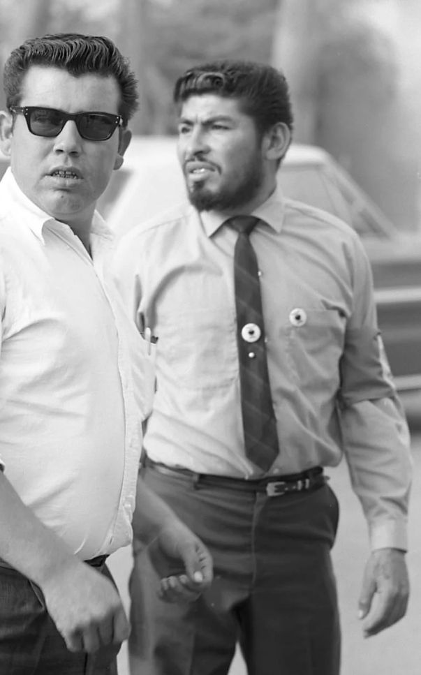 Magdaleno Dimas and his brother Ismael (Magdaleno is in the background), https://farmworkers2016.wordpress.com/category/about/#jp-carousel-34arrest 