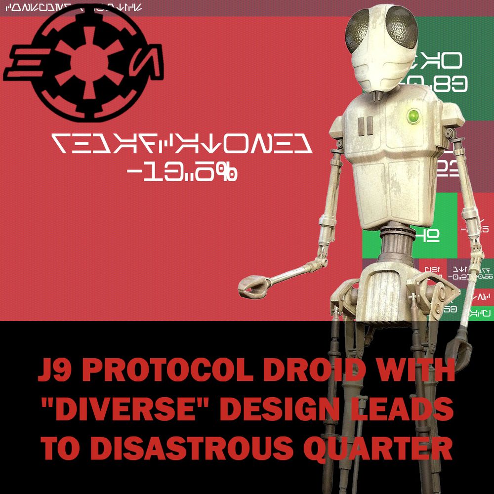 J9 Protocol Droid with "Diverse" Design Leads to Disastrous Quarter