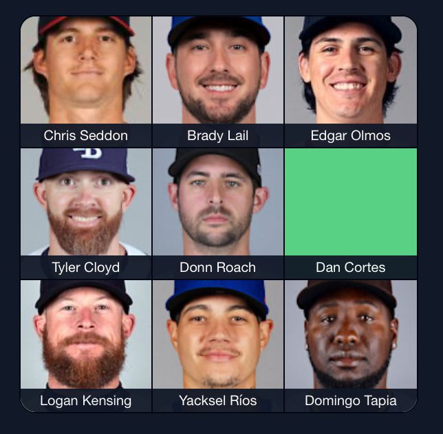 immaculate grid x defector remember some guys: chris seddon, brady lail, edgar olmos, tyler cloyd, donn roach, dan cortes, logan kensing, yacksel ríos, domingo tapia