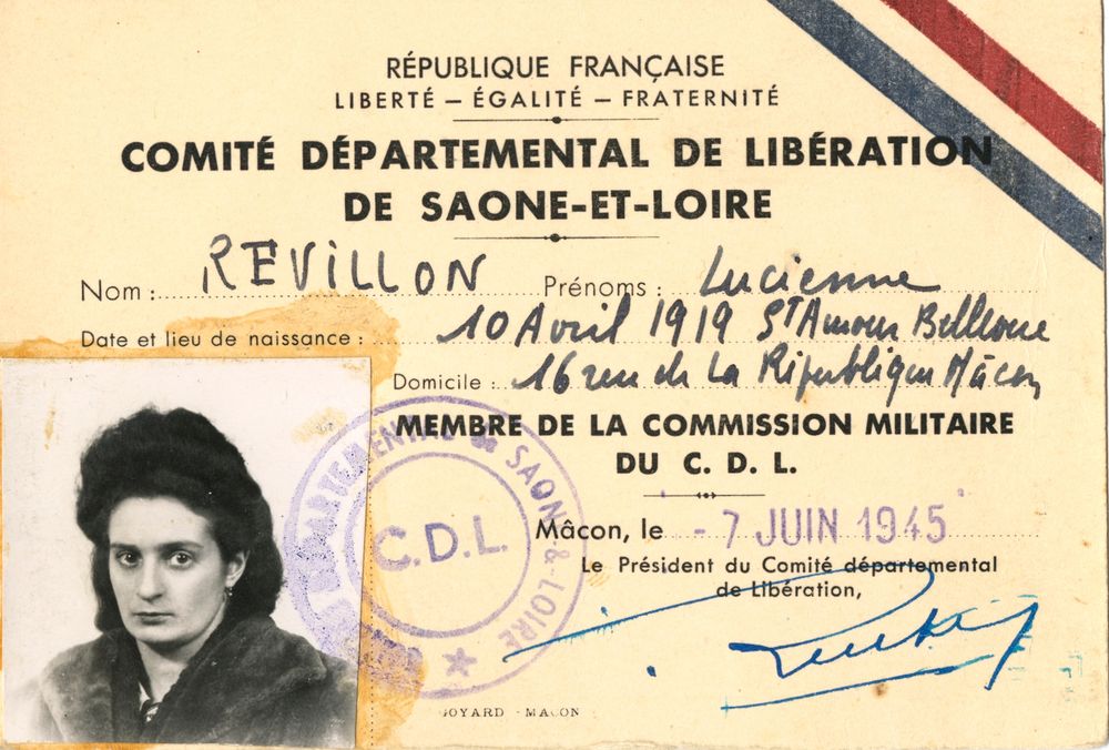 Carte CDL de Lucienne REVILLON