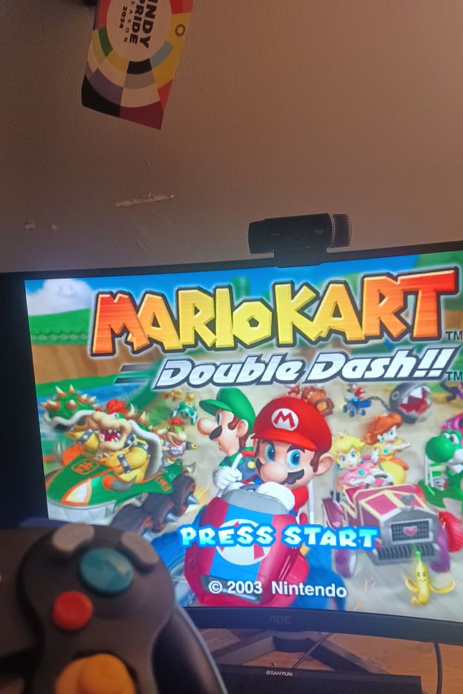 Double dash!! Title screen