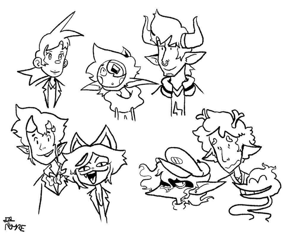 An assortment of my characters
They will all be in my comic