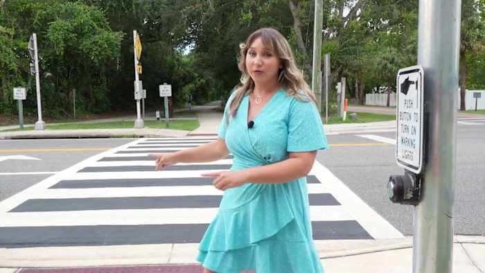 In recent years, bright crosswalk markings at trail crossings have popped up in Seminole County as part of a pedestrian safety initiative. But crews spent this weekend painting some from green to blac...