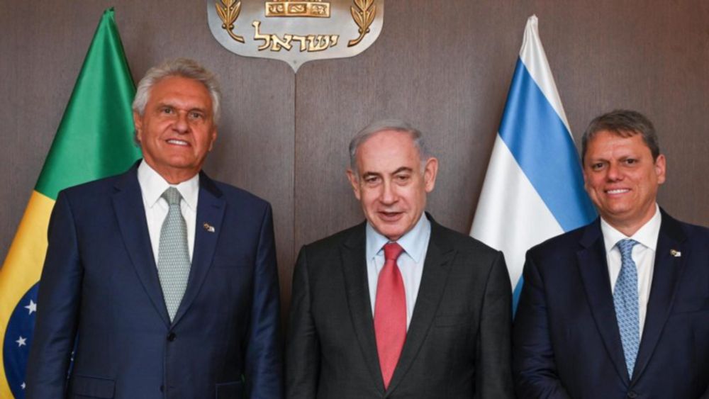 Tarcísio e Caiado se reúnem com Netanyahu em Israel