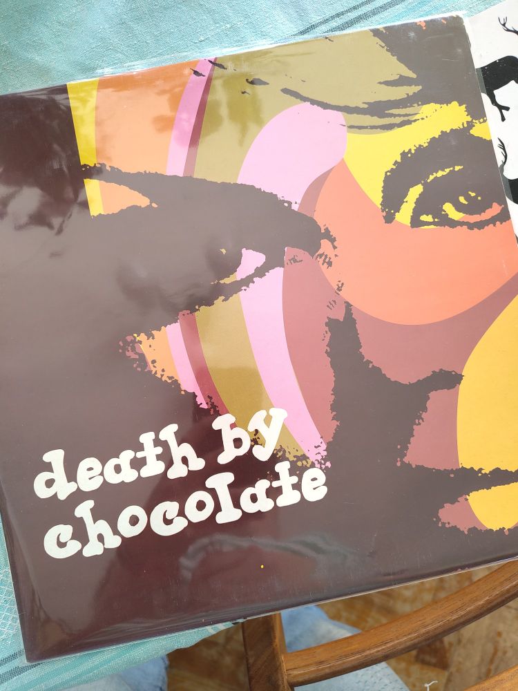 Photo of the vinyl album Death by Chocolate by the band of the same name.
