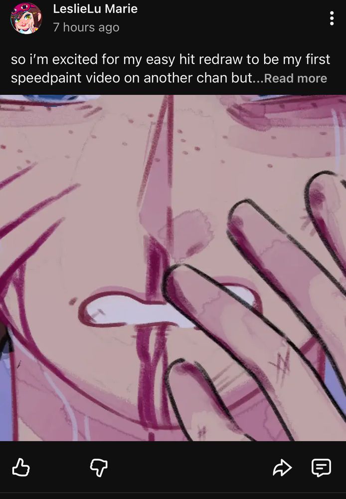 screenshot of the same post that is being quote reposted but on youtube. screenshot reads it was posted 7 hours ago and there has been no interactions on the post. 