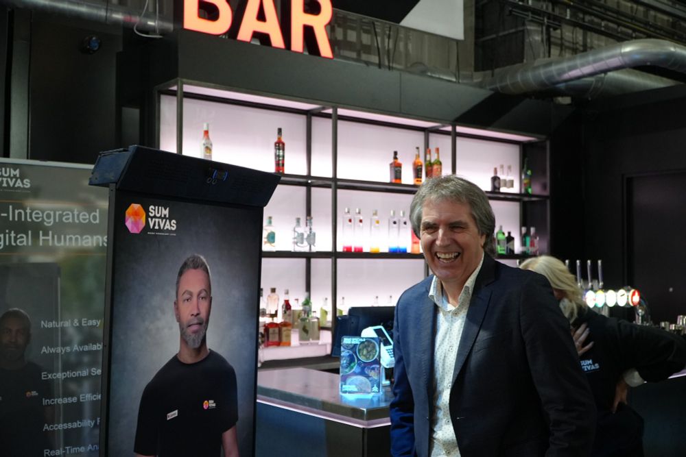 Steve Rotheram talking with AI-Integrated Digital Humans by business Sum Vivas