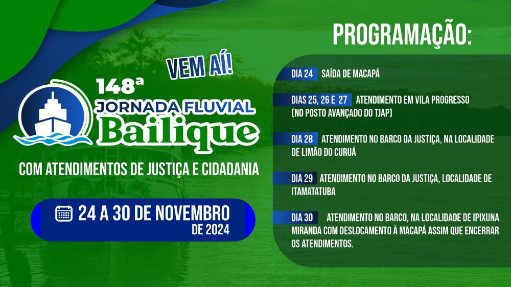 arte gráfica verde com título da matéria e programação