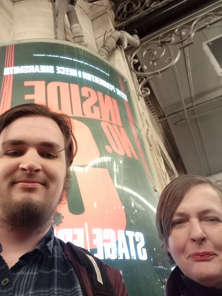 Me and mum at Inside No 9: Stage/Fright